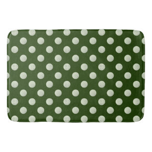 Golf ball all over on green for golfer home decor bath mat