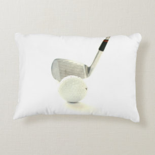 Golf Ball and Club Decorative Pillow