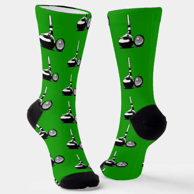 Golf Ball and Golf Club Socks (Angled)