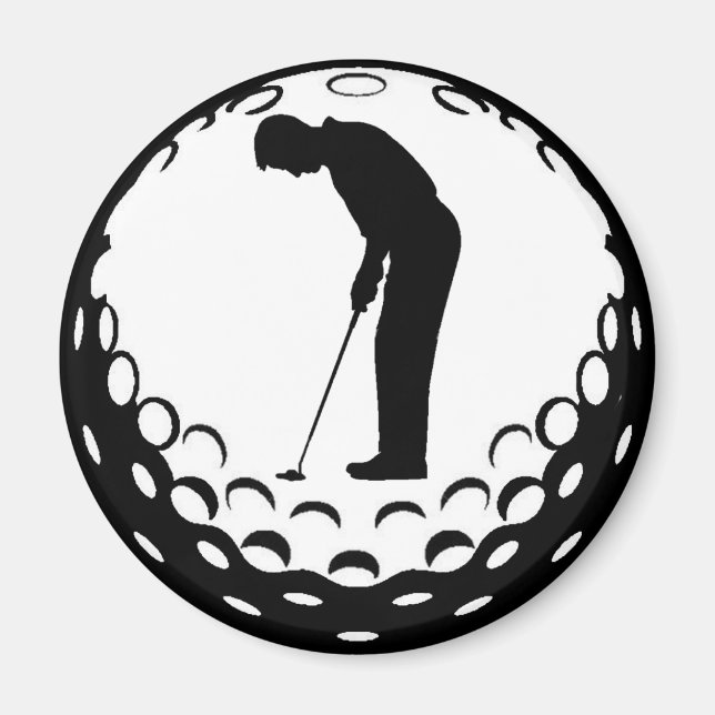 GOLF BALL AND GOLFER MAGNET (Front)