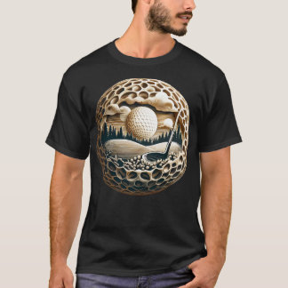 Golf Ball Artistry Elegance on the Golfing Green T-Shirt