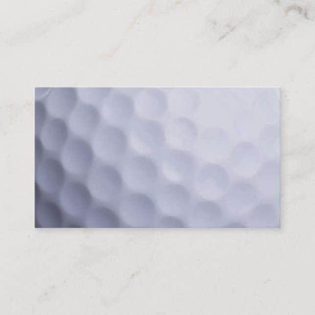Golf Ball Background Customized Template Business Card (Front)
