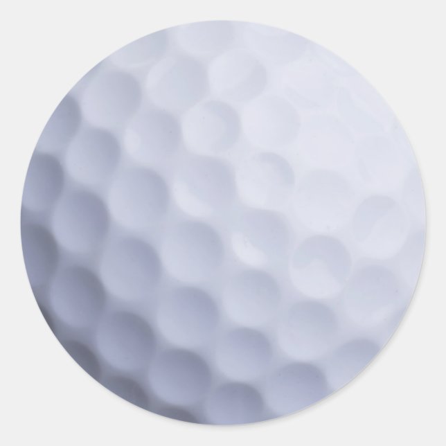 Golf Ball Background Customized Template Classic Round Sticker (Front)