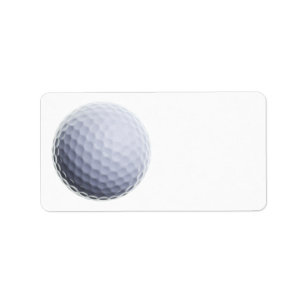 Golf Ball Background Customized Template Label