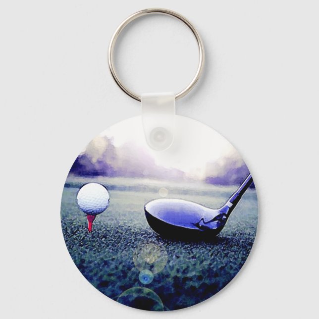 Golf Ball & Bat Keychain (Front)