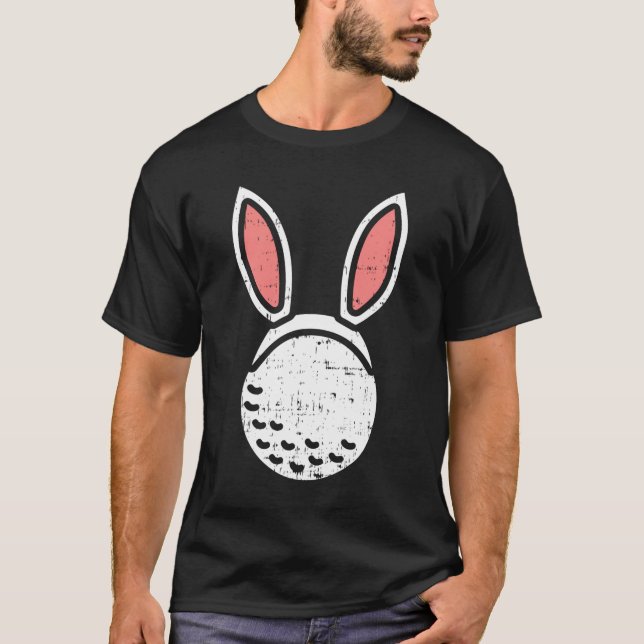 Golf Ball Bunny Ears Funny Golfing Easter Golfer G T-Shirt (Front)