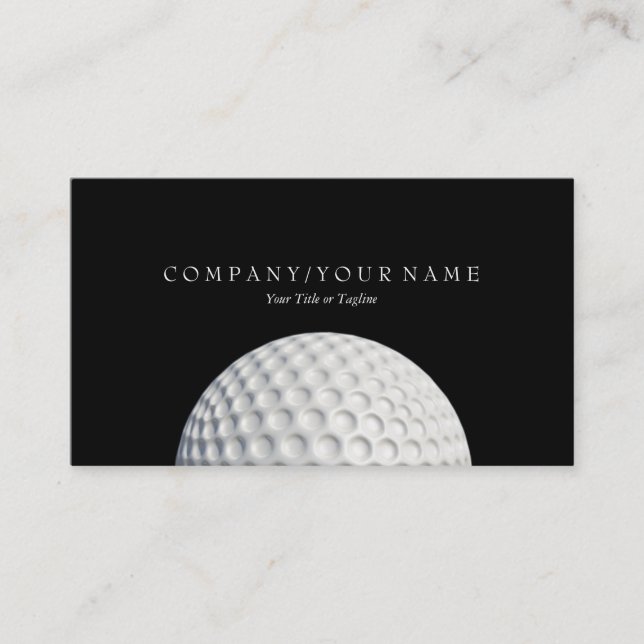 Golf Ball Business Card (Front)