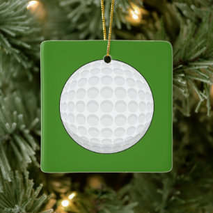 Golf Ball Ceramic Ornament