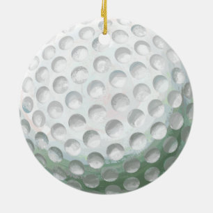 Golf Ball Ceramic Ornament