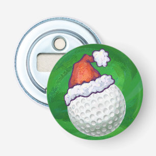 Golf Ball Christmas Hats Bottle Opener