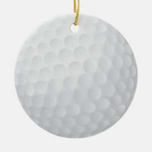 golf ball Christmas keepsake Ceramic Ornament
