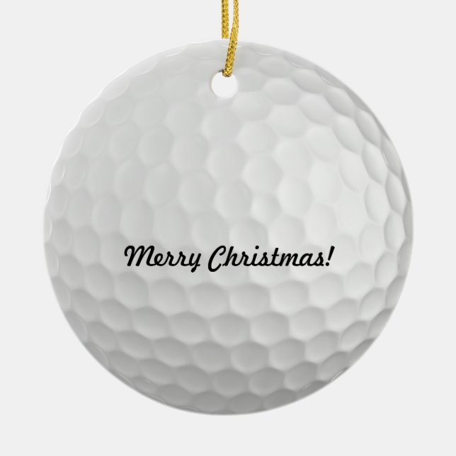 Golf Ball Christmas Ornaments (Front)
