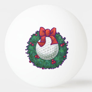 Golf Ball Christmas Wreath