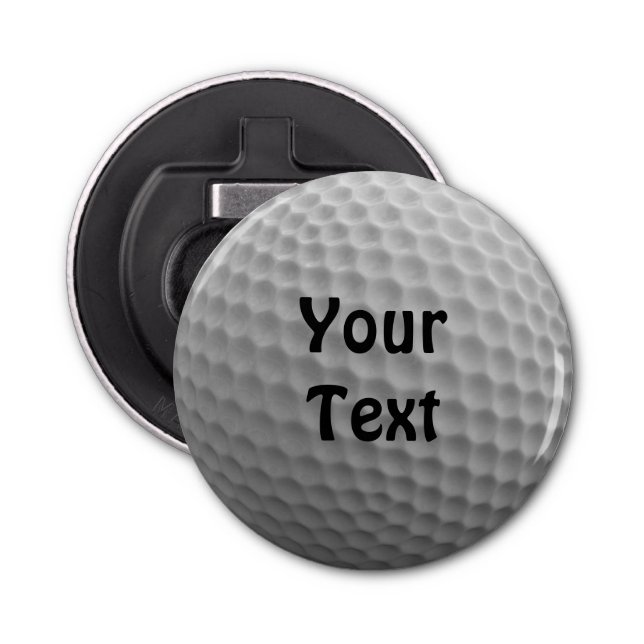 Golf Ball Customize Personalize Change Font Colour Bottle Opener (Front)