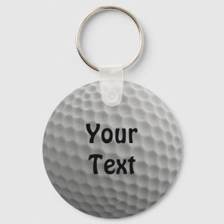 Golf Ball Customize Personalize Change Font Colour Keychain