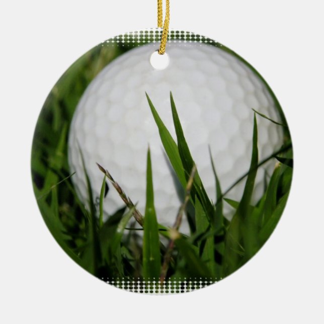 Golf Ball Design Ornament (Front)