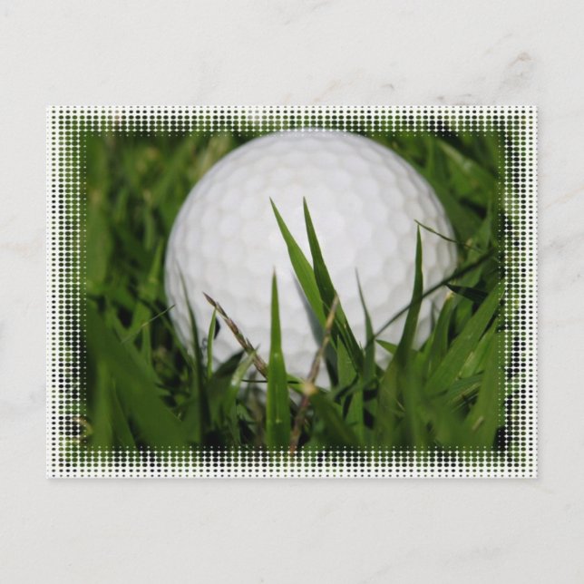 Golf Ball Design Postcard (Front)