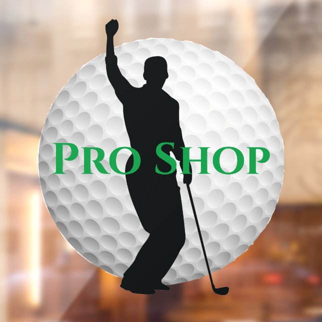 Golf Ball Design Window Cling (Sheet 2)