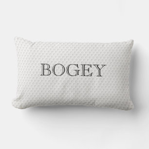 Golf Ball Dimples BOGEY text Fun Sports Decor Lumb Lumbar Pillow