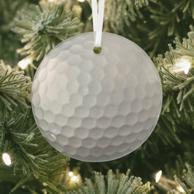 Golf Ball Dimples Glass Ornament (Insitu)