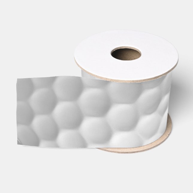 Golf Ball Dimples Golf Ball Ribbon Grosgrain Ribbon (Spool)