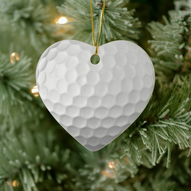 Golf Ball Dimples Pattern Texture Ceramic Ornament (Tree)