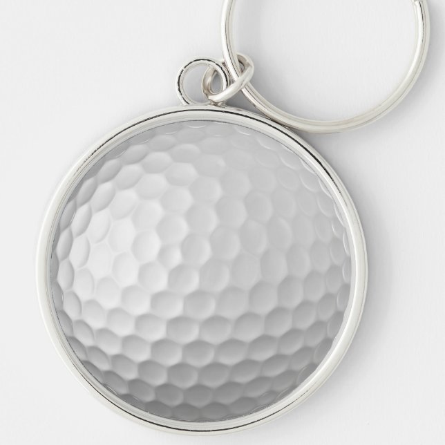 Golf Ball Dimples Pattern Texture Keychain (Front)