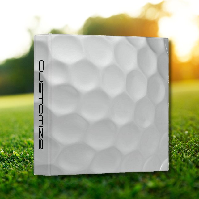 Golf Ball Dimples pattern with Personalized Text Binder (Creator Uploaded)