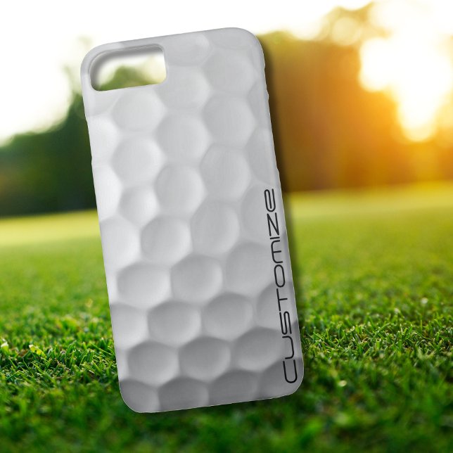Golf Ball Dimples pattern with Personalized Text Case-Mate iPhone Case (Creator Uploaded)