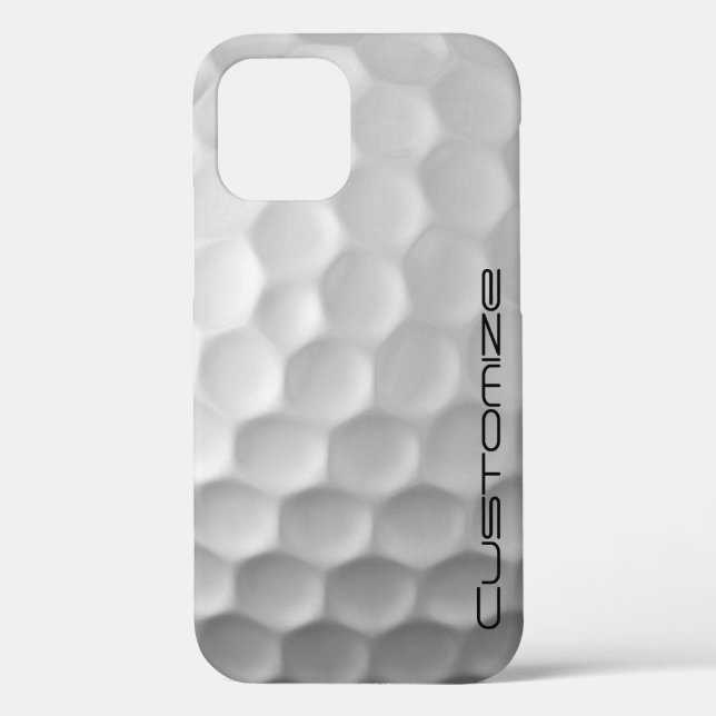 Golf Ball Dimples pattern with Personalized Text Case-Mate iPhone Case (Back)