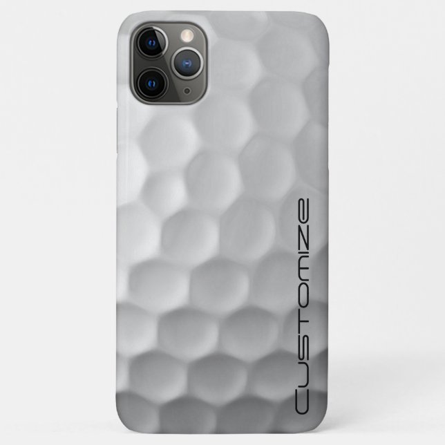 Golf Ball Dimples pattern with Personalized Text Case-Mate iPhone Case (Back)
