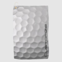 Golf Ball Dimples pattern with Personalized Text