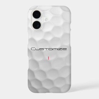 Golf Ball Dimples Personalized Text and Number