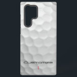 Golf Ball Dimples Personalized Text and Number Samsung Galaxy Case<br><div class="desc">Looking for Gifts for golfers? FOUR! Are you looking for the perfect gift for the golfer in your life or yourself? This Golf Ball Dimples image is perfect for every Golf Lover. Customize this Golf Ball image with Text and number of your choosing. Unique design for the casual golfer to...</div>