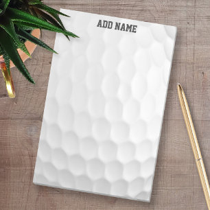 Golf Ball Dimples with Custom Name Post-it Notes