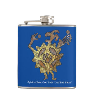 Golf Ball Eater Petroglyph Flask
