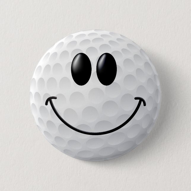 Golf Ball Face 2 Inch Round Button (Front)