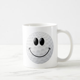 Golf Ball Face Coffee Mug