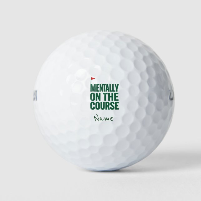 Golf ball funny saying for golfer (Front)