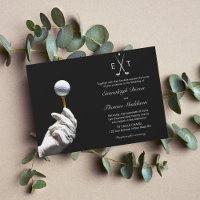 Golf Ball Glove Hand Elegant Wedding