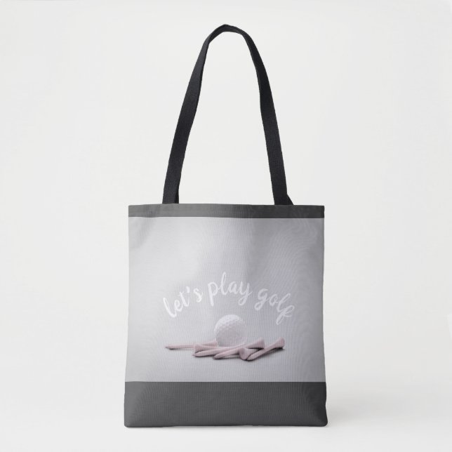 golf ball grey and white cute bag for golfers (Front)