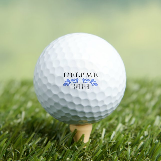 Golf Ball “Help Me” Golfer Gift Funny  (Insitu Tee)