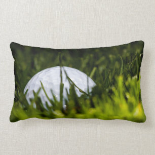 golf ball hiding remix lumbar pillow