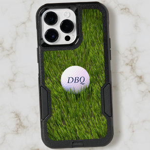 Golf Ball in the Rough Golfer Monogram Green
