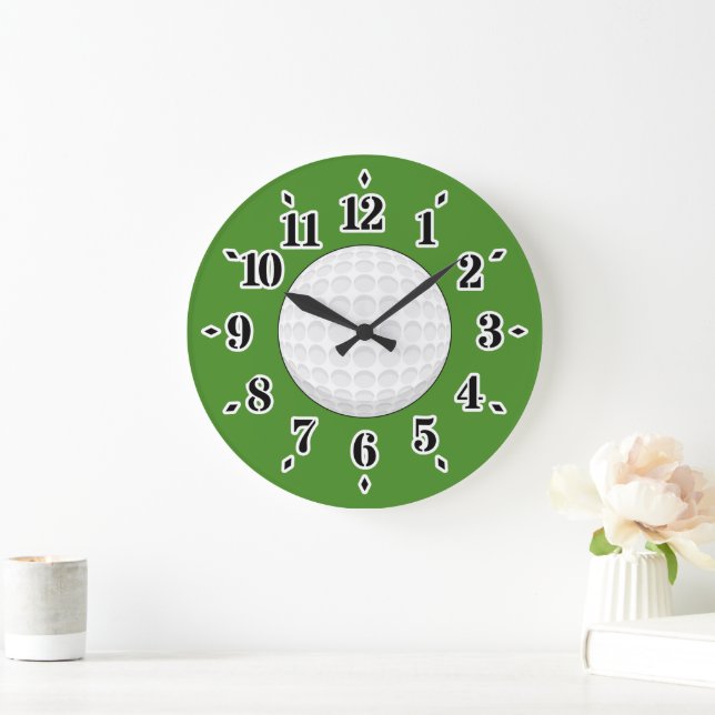 Golf Ball Large Clock (Home)