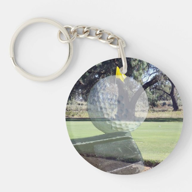 Golf Ball Layered Composition, Keychain (Front)