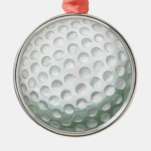Golf Ball Metal Ornament (Front)