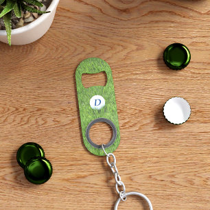 Golf Ball Monogram Golfer Keychain Bottle Opener