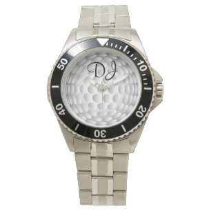 Golf ball, monogram, watch