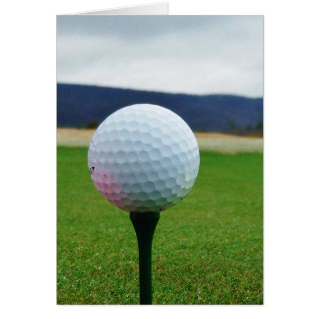 Golf Ball on a mountain golf course (Front)